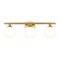 Z-Lite Neoma Vanity, 3-Light, 21.75 In.W x 6.75 In.L x 7.25 In.H, Modern Gold/Opal Etched 1100-3V-MGLD - alternate 1